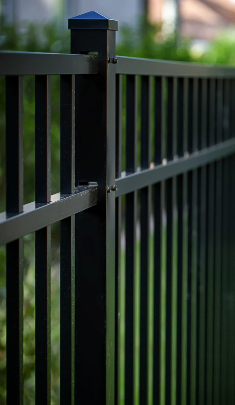 backyard metal fences